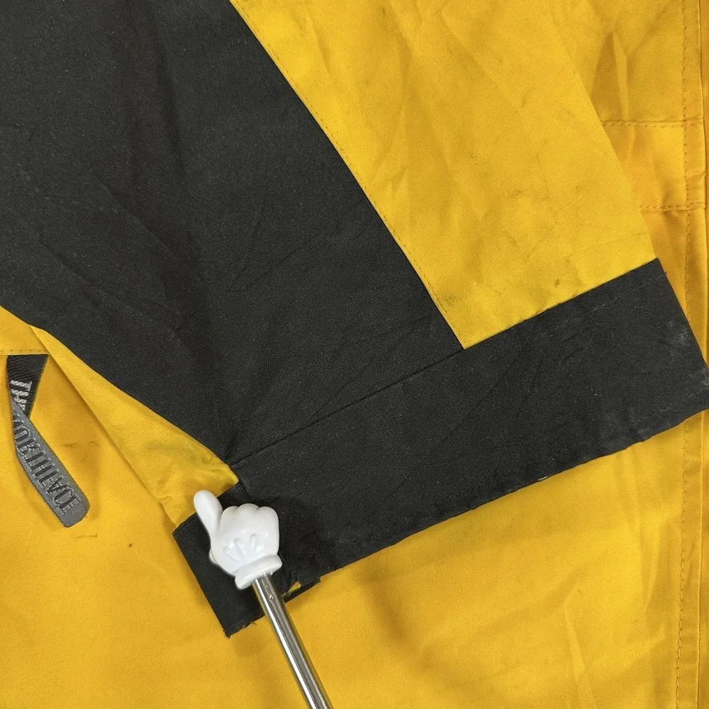 The North Face Jacket Mens XXL Yellow Black Colorblock Hooded‎ Full Zip Ski
